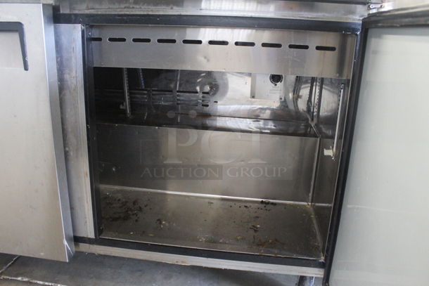 Turbo Air MST-60-24 Stainless Steel Commercial Sandwich Salad Prep Table Bain Marie on Commercial Casters. 115 Volts, 1 Phase. Tested and Working! - Image 7 of 8