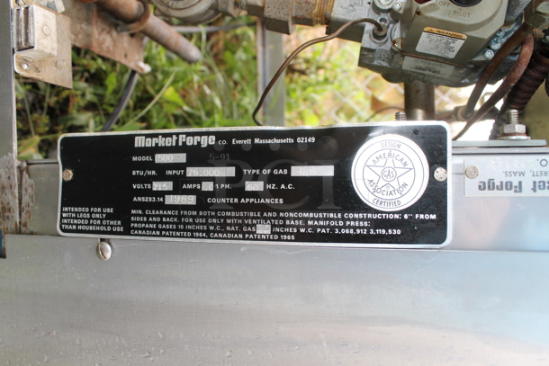 Market Forge 1500 Stainless Steel Commercial  Natural Gas Powered Braising Pan. 76,000 BTU. - Image 4 of 6