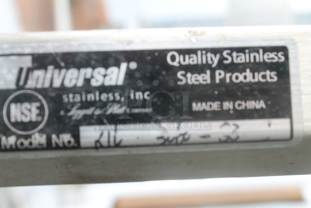 BRAND NEW SCRATCH AND DENT! Stainless Steel Commercial Equipment Stand w/ Metal Under Shelf.  - Image 4 of 4
