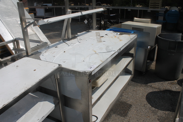 BRAND NEW SCRATCH AND DENT! CustomCool CAB-3460 Stainless Steel Commercial Table w/ 2 Under Shelves. - Image 2 of 5