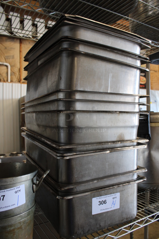 14 Stainless Steel Full Size Drop In Bins. 1/1x6. 14 Times Your Bid! - Image 3 of 4