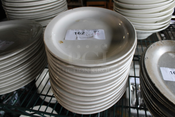 13 White Ceramic Plates. 11.5x9x1.5. 13 Times Your Bid!