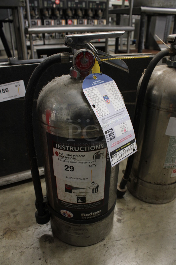 Badger Wet Chemical Fire Extinguisher. 7x8x19