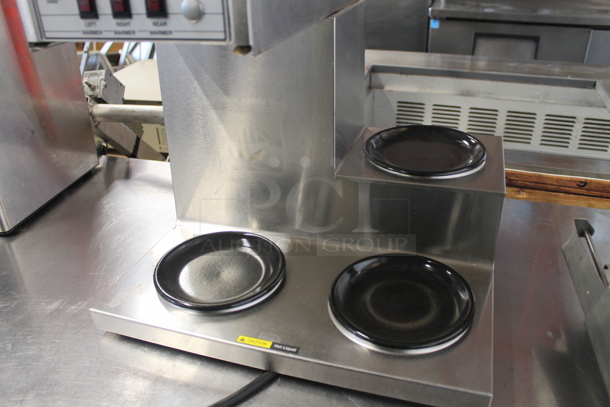 Koffee King Bloomfield Stainless Steel Commercial Countertop 3 Burner Coffee Machine.  - Image 4 of 6