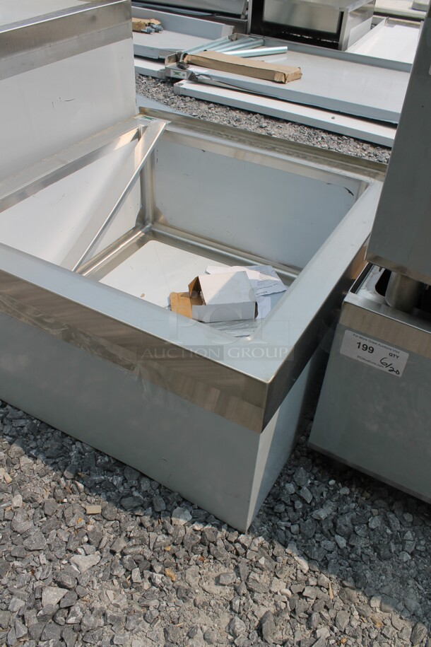 BRAND NEW SCRATCH AND DENT! Regency 600SM242412 Commercial Stainless Steel One Compartment Floor Mop Sink. - Image 4 of 5