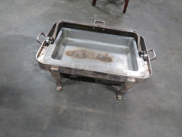 One AWESOME Full Size HEAVY DUTY Silver Plated Roll Top Chafer With Decorative Legs! - Image 2 of 2