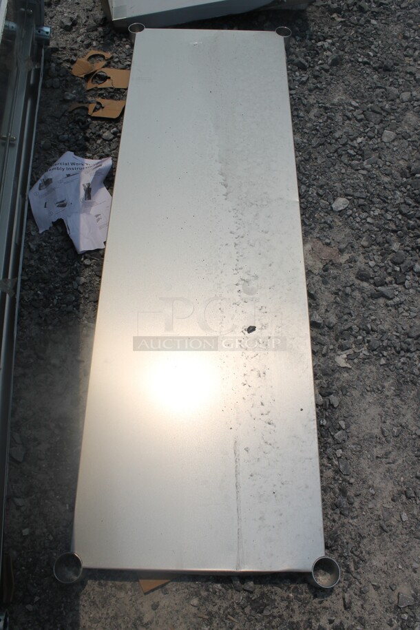 BRAND NEW SCRATCH AND DENT! Commercial Stainless Steel Disassembled Work Table With Undershelf And Galvanized Legs - Image 5 of 5