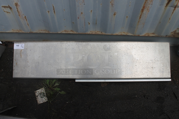 Stainless Steel Wall Mount Shelf w/ Brackets. - Image 1 of 3