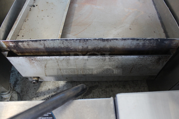 Cook Rite Stainless Steel Commercial Countertop Natural Gas Powered Flat Top Griddle.  - Image 5 of 5