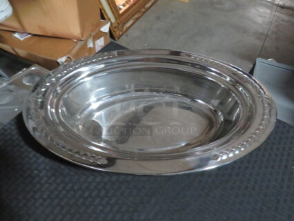One NEW Vollrath Miramar 6.5 Quart 4 Inch Deep Decorative Stainless Steel Food Pan. #8231320. #124.49.