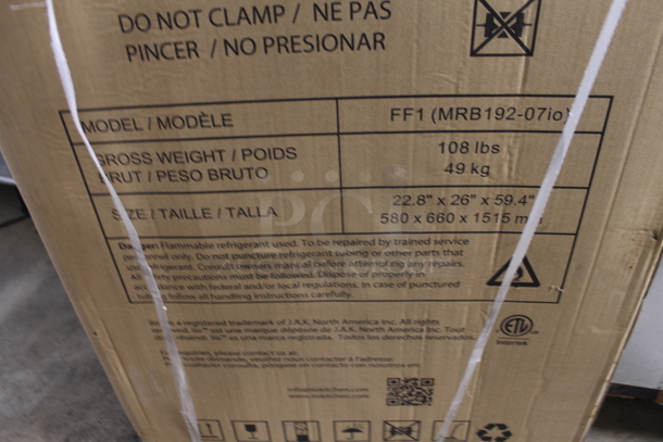 BRAND NEW IN BOX! iio MRB192-07ioFW Metal Reach In Cooler Freezer Combo. Stock Picture Used as Gallery - Image 5 of 5