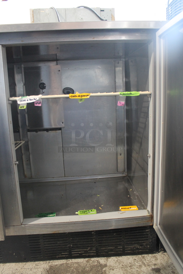 Duke RUF-48 Stainless Steel Commercial 2 Door Work Top Cooler w/ Back Splash. 120 Volts, 1 Phase. Tested and Working! - Image 5 of 6