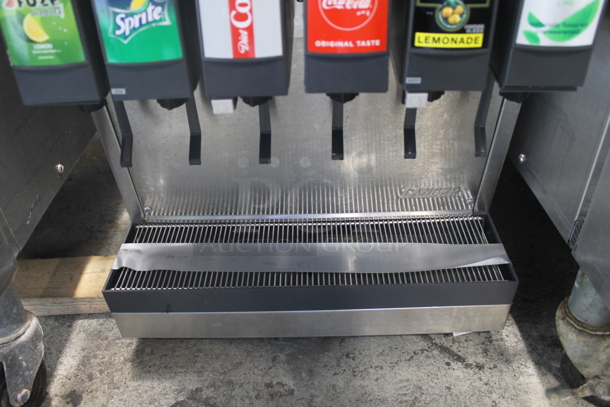 ALL ONE MONEY! Commercial Stainless Steel Electric Countertop 6 Drink Dispenser Unit With Key and McCanns E300197 Carbonator! - Image 3 of 12