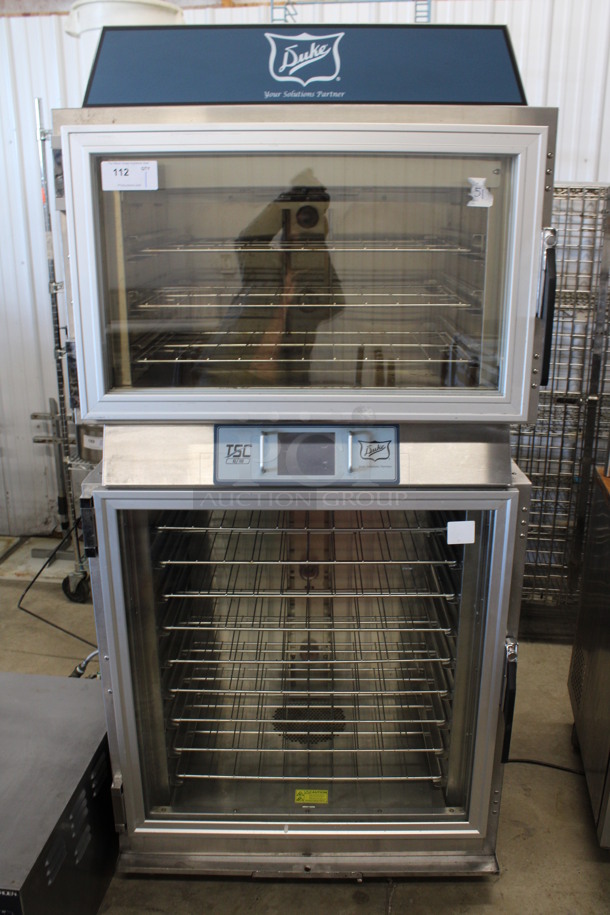 2015 Duke Model TSC-6/18M M Stainless Steel Commercial Oven Proofer on Commercial Casters. 208 Volts, 1 Phase. 38x28x77