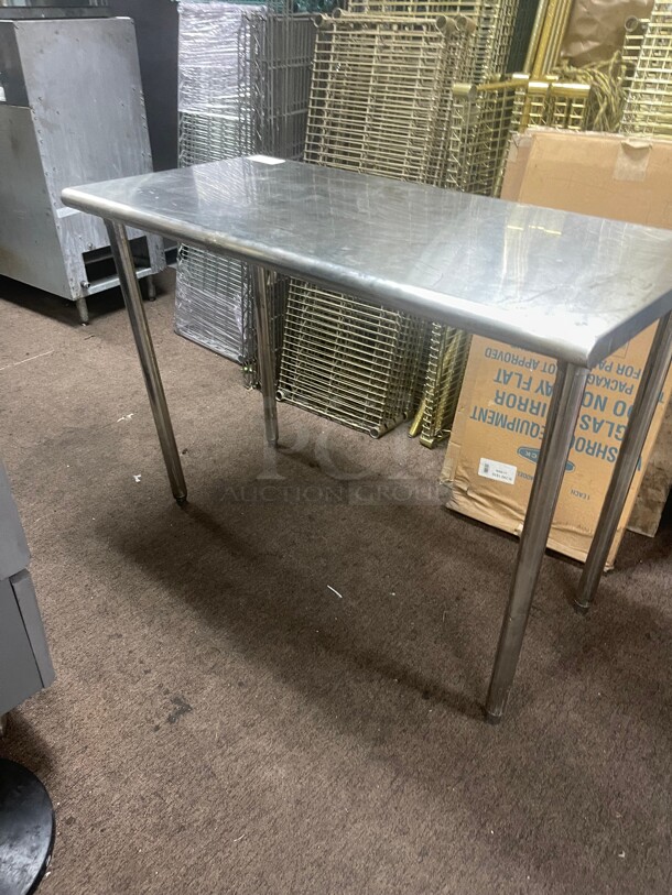 Commercial 48 Inch Stainless Steel Work Table NSF  - Image 2 of 7