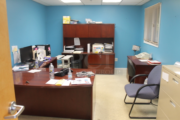 ALL ONE MONEY! ROOM LOT of Various Items Including Desk, Computer, Chair and Filing Cabinet. BUYER MUST REMOVE. - Image 1 of 12