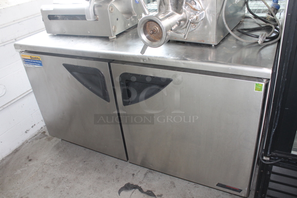 Turbo Air TUR-60SD Stainless Steel Commercial Undercounter Cooler on Commercial Casters. 115 Volts, 1 Phase. Tested and Powers On But Does Not Get Cold - Image 1 of 6