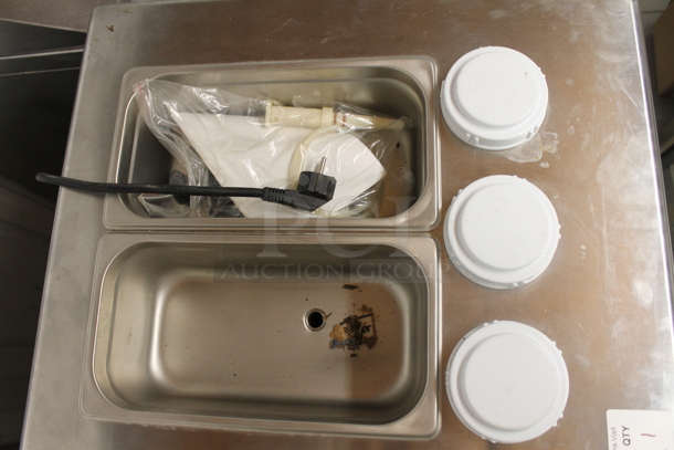 Sanjun Commercial Stainless Steel Electric Soft Serve Ice Cream Machine With 2 Hoppers  - Image 4 of 7