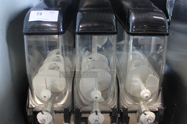 Elmeco FC 3 Stainless Steel Commercial Countertop 3 Hopper Slushie Machine. 115 Volts, 1 Phase. Tested and Powers On But Does Not Get Cold - Image 3 of 8