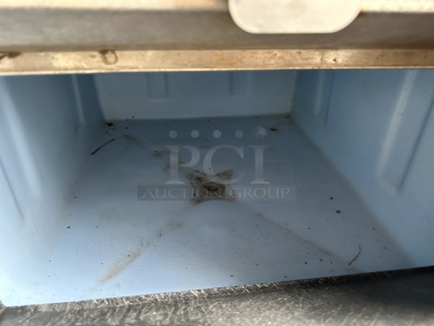 Manitowoc SY0854A Stainless Steel Commercial Ice Head on Commercial Ice Bin. 208-230 Volts, 1 Phase.  - Image 10 of 11