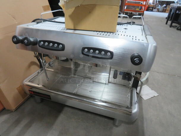 NEW 2 Group Automatic Grindmaster espresso machine. Model# CS2. 220-240 Volt. 1 Phase. $5201.93. 30X23X24 - Image 1 of 7