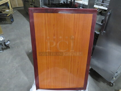 One NEW 45X30 Cherry/Mahagony Table Top. #ATR3045. $124.90