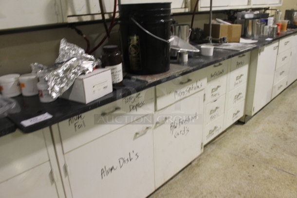 ALL ONE MONEY! Lot of Counter w/ Doors, Drawers and Contents. BUYER MUST REMOVE. - Image 2 of 10