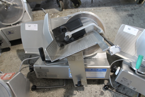 2013 Bizerba GSP HD Stainless Steel Commercial Countertop Meat Slicer. 120 Volts, 1 Phase. Tested and Working!