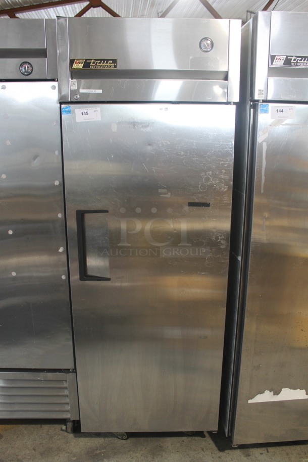 2015 True TG1R-1S Commercial Stainless Steel Single Door Reach In Cooler With Polycoated Shelves. 115V, 1 Phase. Tested and Working!
