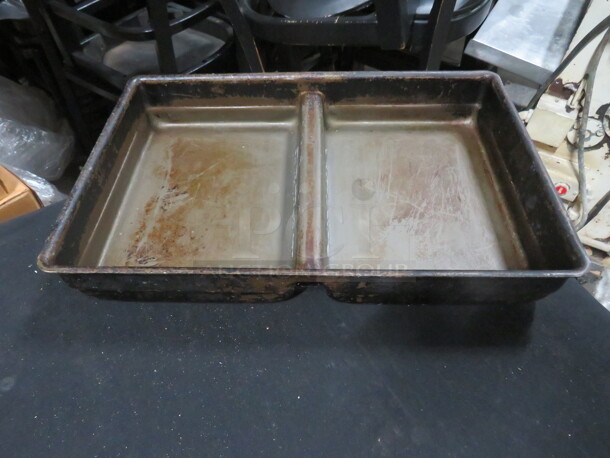 One Commercial 2 Loaf Baking Pan. 15X10X2.5.
