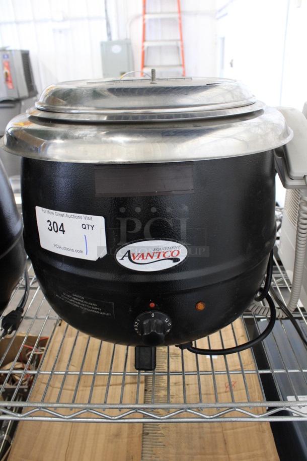Avantco Model 177S600 Metal Commercial Countertop Soup Kettle Food Warmer. 120 Volts, 1 Phase. 13x13x15. Tested and Powers On But Does Not Get Warm