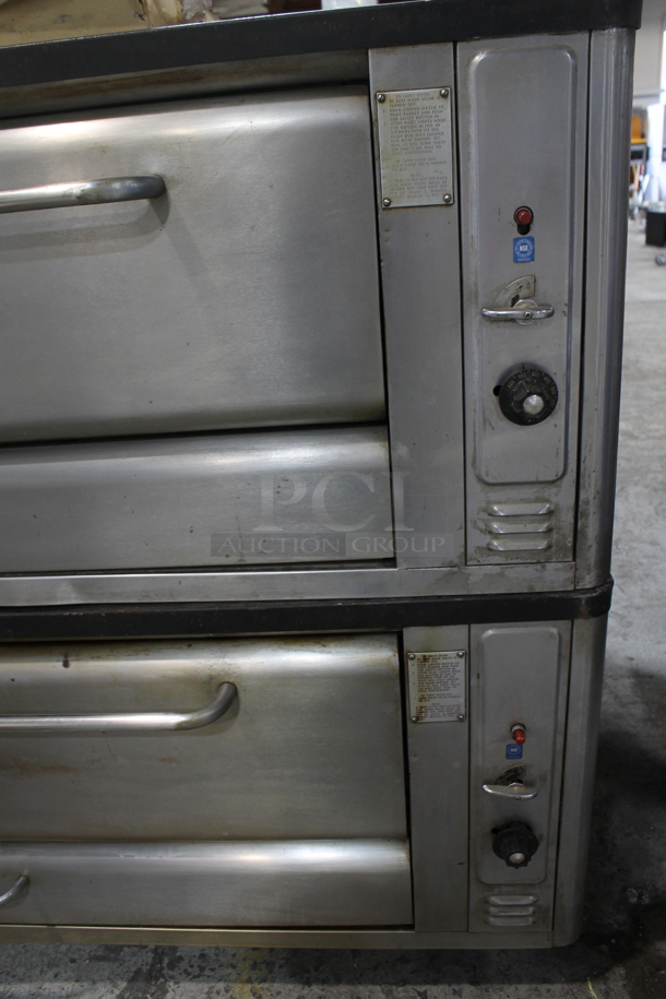 2 Blodgett Stainless Steel Commercial Natural Gas Powered Single Deck Pizza Ovens w/ Cooking Stones. 2 Times Your Bid! - Image 2 of 11