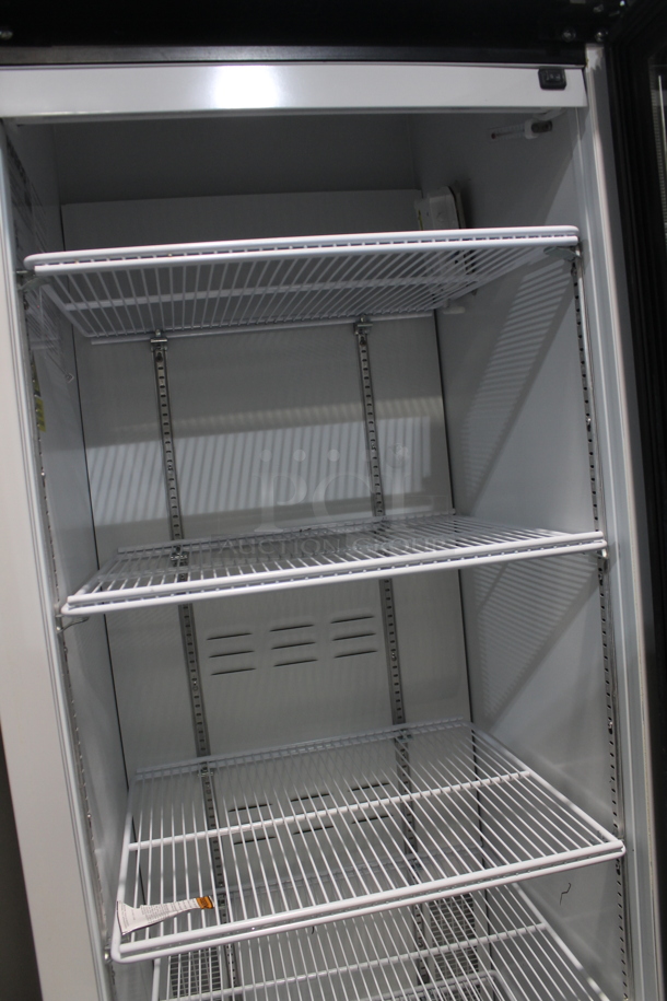 2019 Habco SE18HC Metal Commercial Single Door Reach In Cooler Merchandiser w/ Poly Coated Racks. 115 Volts, 1 Phase. Tested and Working! - Image 3 of 5