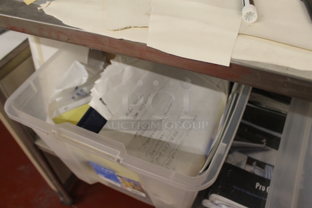 2 Tier Cart w/ Contents on Commercial Casters. - Image 4 of 4