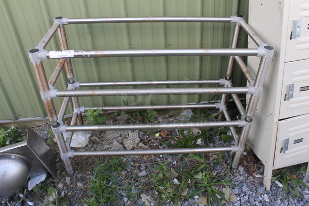 2 Metal Shelf Frames. 2 Times Your Bid! - Image 1 of 3