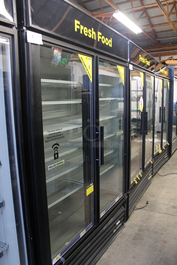 2012 True GDM-49 ENERGY STAR Metal Commercial 2 Door Reach In Cooler Merchandiser w/ Poly Coated Racks. 115 Volts, 1 Phase. Tested and Working!