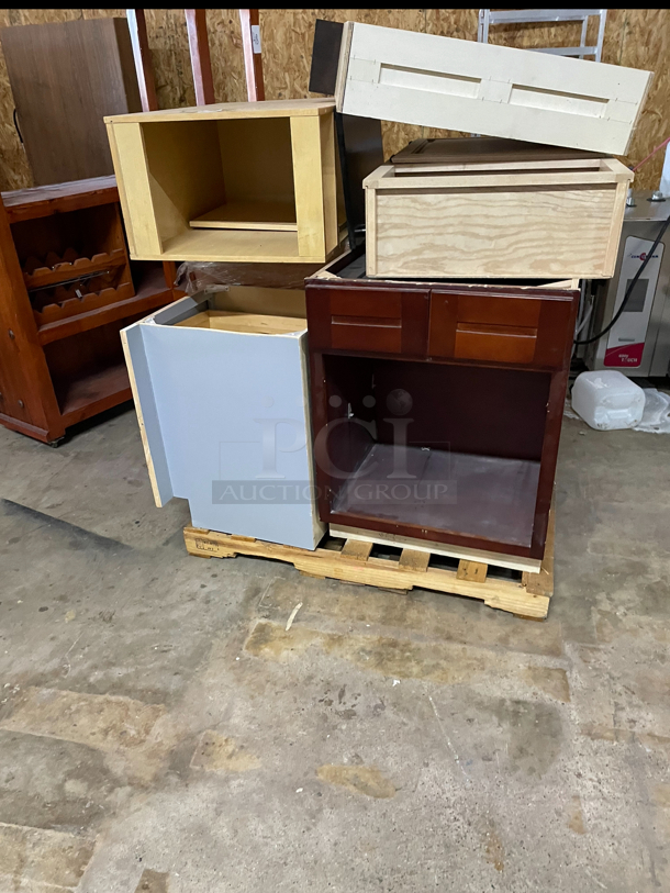 Lot of Wooden Cabinets
