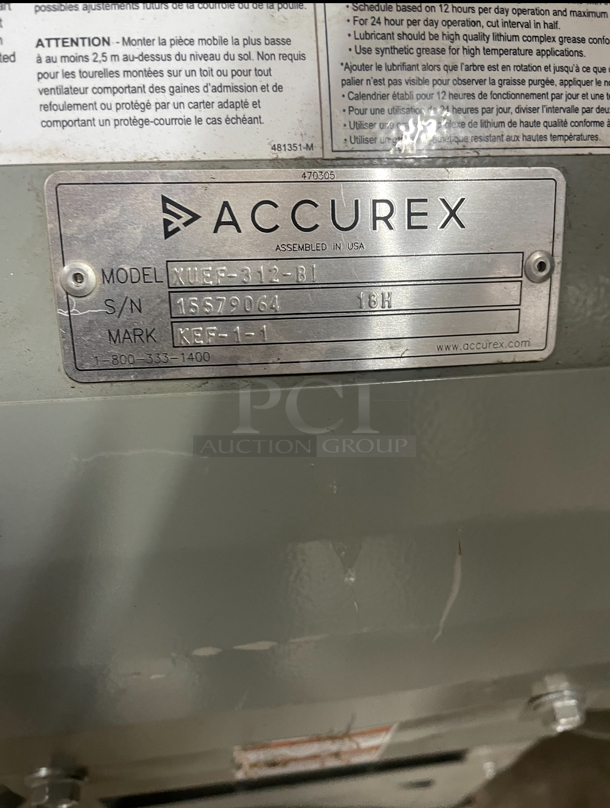 Accurex Bell Drive Utility Set Exhaust Fan/ Brand New - Image 6 of 6