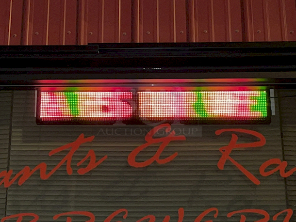 CUSTOMIZABLE! Scrolling LED Sign. Works Perfect.  - Image 1 of 3