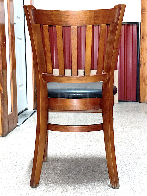 HIGH QUALITY! Restaurant Chairs, Solid Wood With Padded Seats. 3x Your Bid - Image 6 of 8