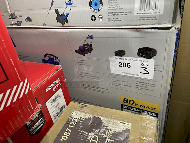 NEW/NEVER USED!!Kobalt Dual Port 80-volt 21-in Self-propelled Cordless Lawn Mower 6 Ah Kit Includes: Mower, Charger & 80volt 6 Ah Lithium Ion Battery. 3x Your Bid - Image 9 of 10