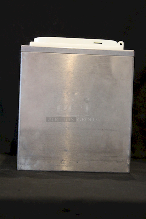 Server SR-3 Serving Station (3) Jars. 
Height -	14.25 inches
Width -	15.50 inches
Depth -	8.75 inches
Missing Lids - Image 4 of 5