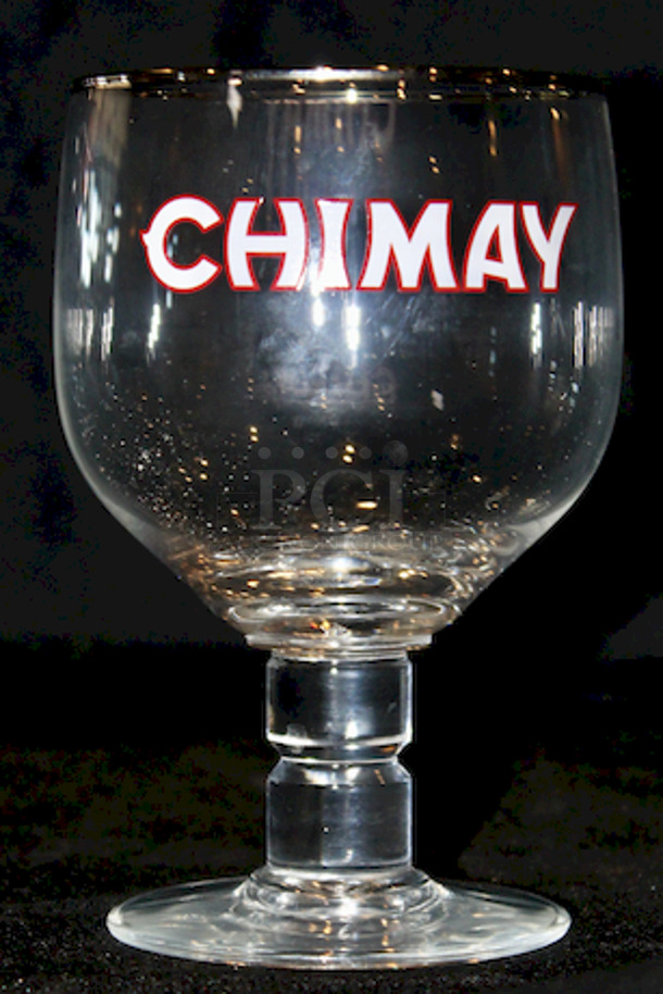 NEW!  Chimay Trappist Belgian Beer Goblets, 33 Centiliter, Approx 12oz.  - Image 1 of 2
