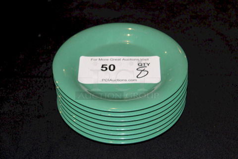 NICE! GET WP-6-FG Diamond Mardi Gras 6 1/2" Rainforest Green Wide Rim Round Melamine Plates
8x Your Bid
