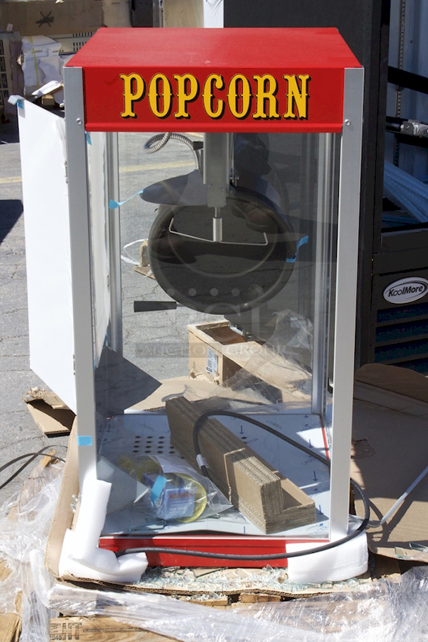 BRAND NEW SCRATCH & DENT! Paragon 1112110 Commercial Theater 12 oz. Popcorn Machine - Front Of Unit Is Missing Glass - Image 4 of 8