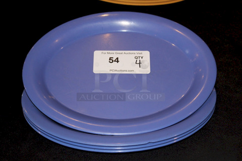 VERY NICE! G.E.T OP-135-PB Diamond Mardi Gras 13 1/2" x 10 1/4" Peacock Blue Oval Melamine Platter.
4x your Bid
