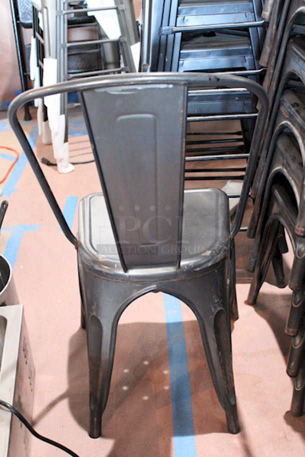 FDW Restaurant Dining Chairs, Indoor/Outdoor, Metal, 18 Inch Seat Height. 4x Your Bid - Image 3 of 6