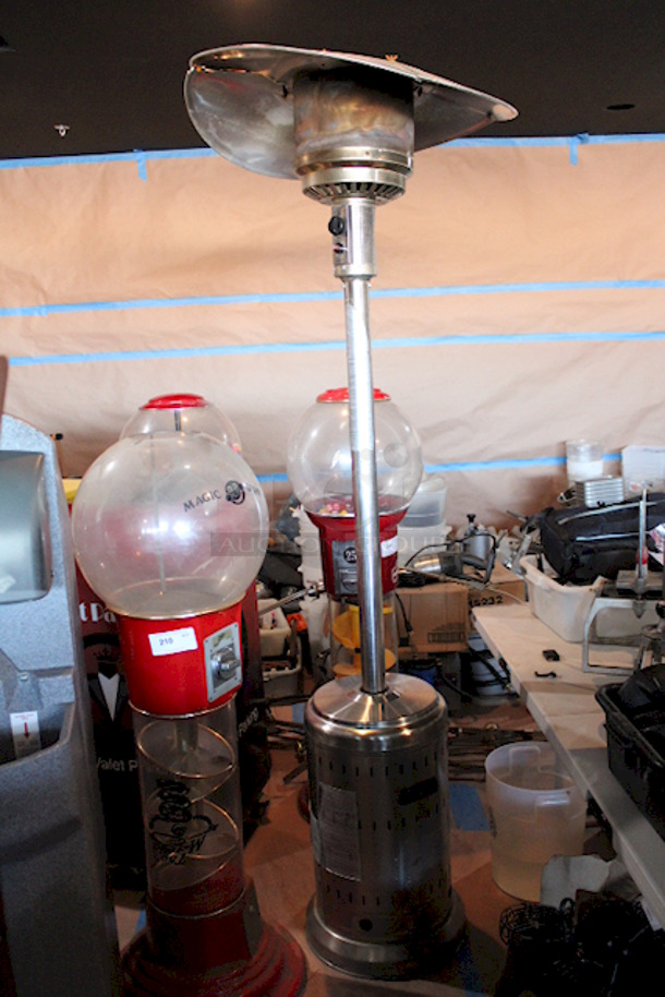 AmazonBasics 61825 46,000 BTU Outdoor Propane Patio Heater with Wheels, Commercial & Residential - Stainless Steel, 94" - Image 1 of 3