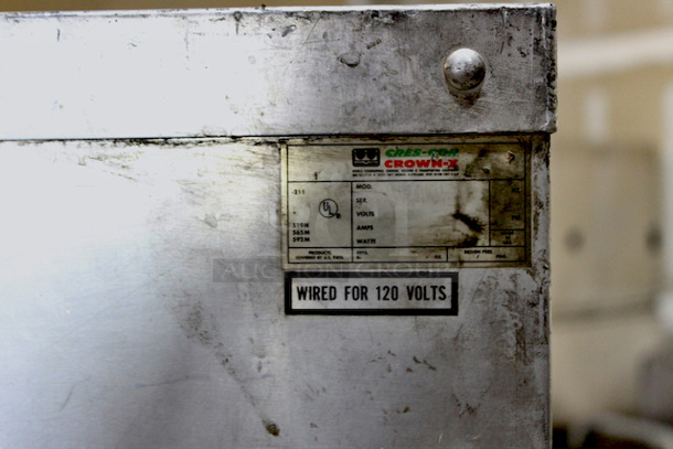 Cres Cor H-137-UA-12D Insulated Holding Cabinet Solid Dutch Doors - 120v on Commercial Casters.
Working Condition Unknown.
26x33x69-3/4 - Image 4 of 7