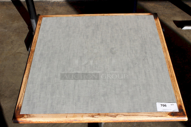 VERY NICE! High Quality Solid Wood Table With Base. 
34x34x29-1/2 - Image 2 of 2